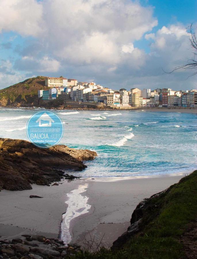 Ag Miramar Malpica X4 Vistas Playa Costa Da Morte Luaran gambar